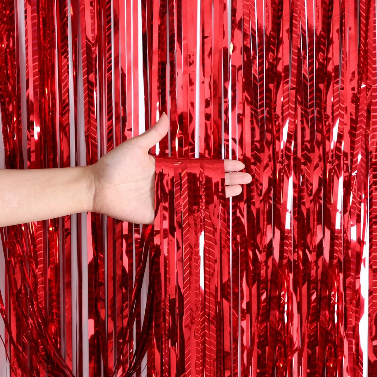 Foil Curtains Shimmer Curtain For Birthday Wedding Party Bright Rain Curtain Party Decoration Rain Curtain 1mX4m
Foil Curtains Shimmer Curtain For Birthday Wedding Party Bright Rain Curtain Party Decoration Rain Curtain 1mX4m