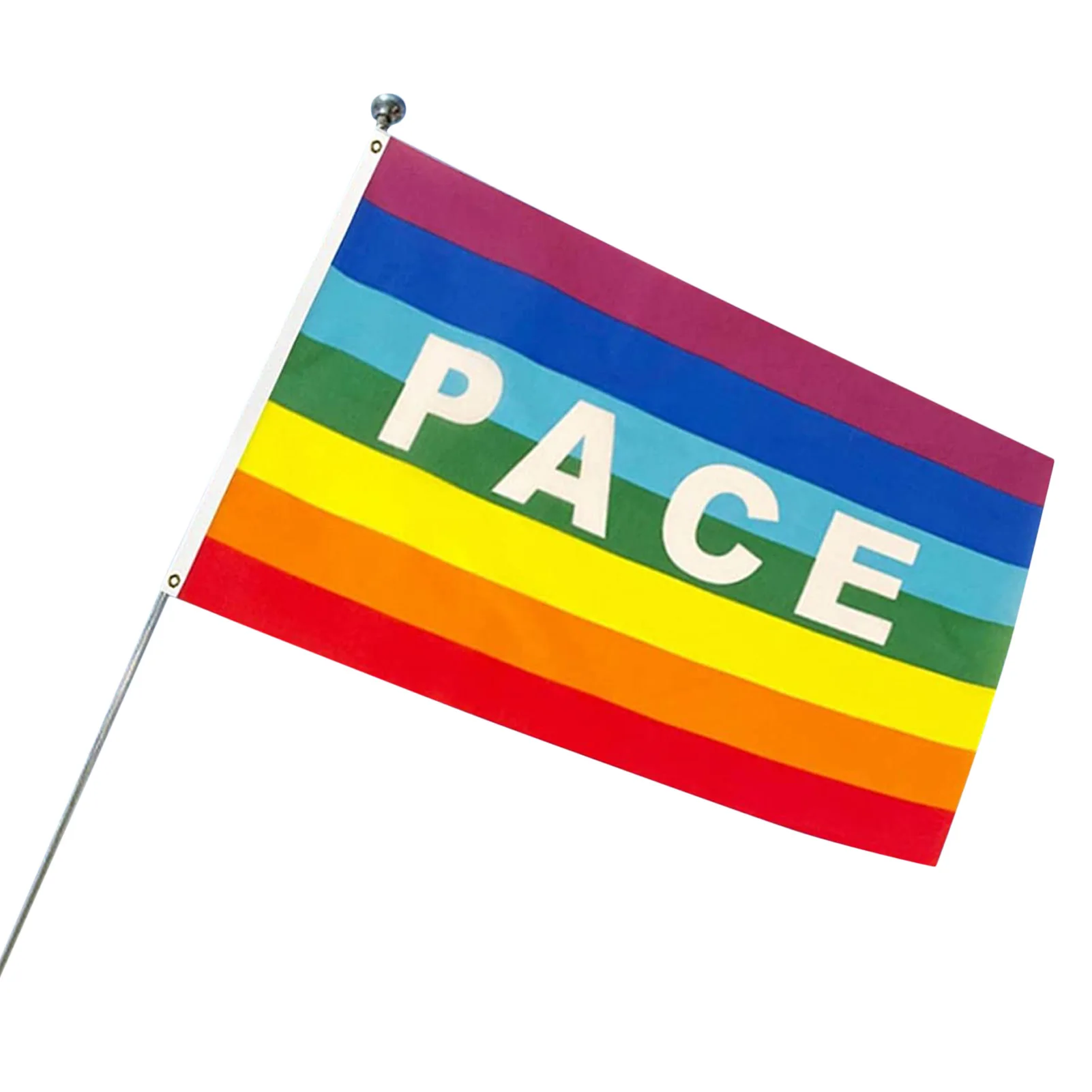 Rainbow Flag Polyester Progress Pride Flag Fade-proof Rainbow Banner With Bright Color PACE Sign Grommets For Indoor Outdoor
Rainbow Flag Polyester Progress Pride Flag Fade-proof Rainbow Banner With Bright Color PACE Sign Grommets For Indoor Outdoor