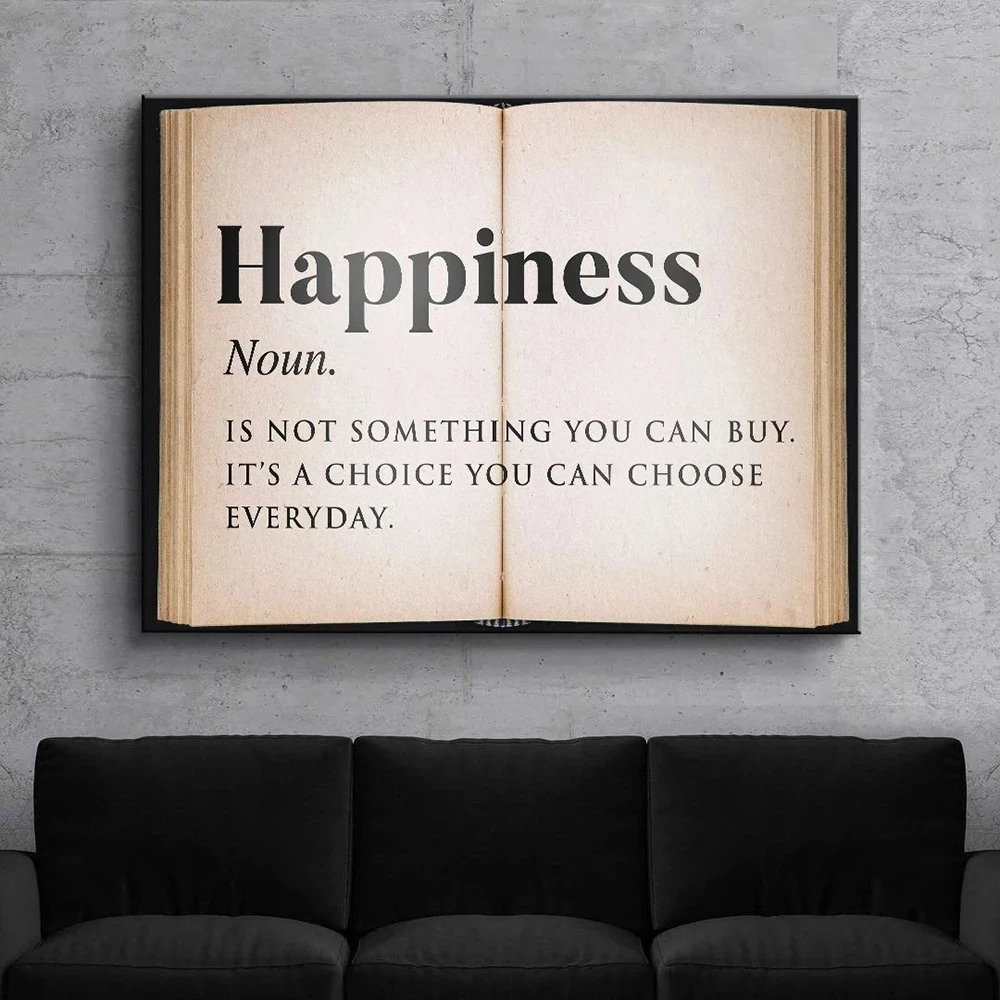 Prints Painting Happiness Pictures Canvas Retro Wall Art Nordic Home Decor Letter Modern Aphorisms Poster Bedroom No Framework
Prints Painting Happiness Pictures Canvas Retro Wall Art Nordic Home Decor Letter Modern Aphorisms Poster Bedroom No Framework