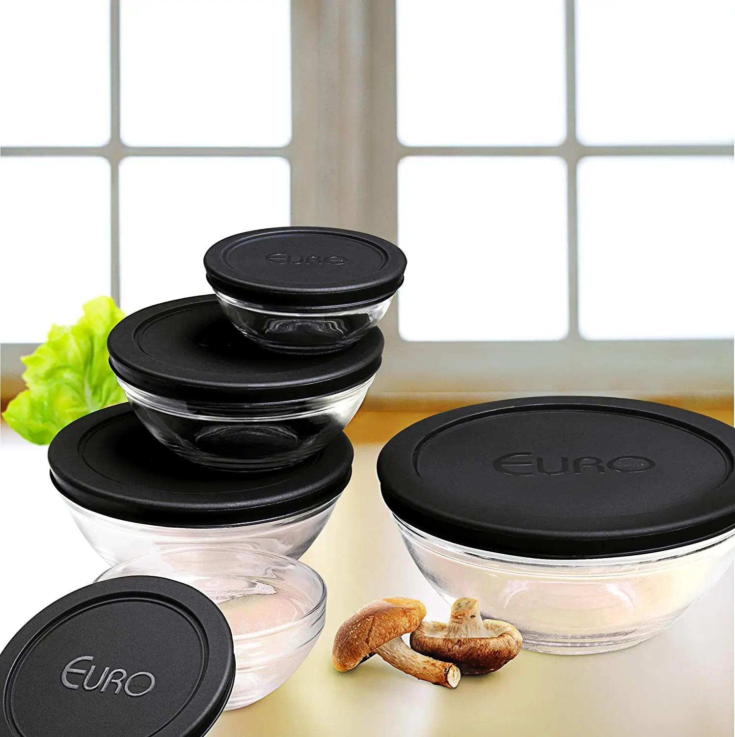 Home VDR7090-PT - Set of 5 Round Glass Pots with Plastic Lid, Black Food Tea Coffee Beans Kitchen Storage Jar With Lid Bottle Bo
Home VDR7090-PT - Set of 5 Round Glass Pots with Plastic Lid, Black Food Tea Coffee Beans Kitchen Storage Jar With Lid Bottle Bo