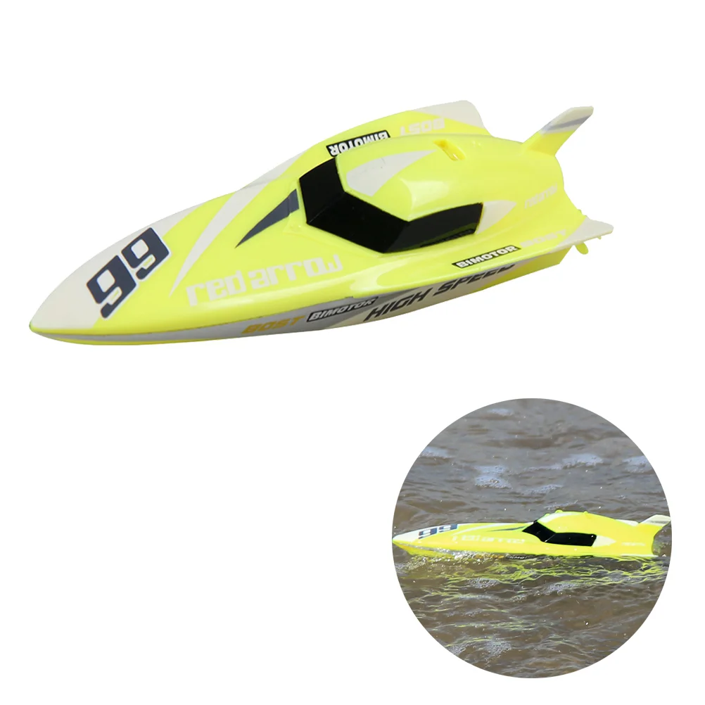 Children Mini RC Boat Racing Electric Radio Ship High Boats Water Toys (Yellow)
Children Mini RC Boat Racing Electric Radio Ship High Boats Water Toys (Yellow)