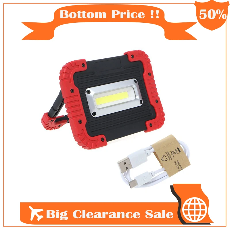Rechargeable COB LED Work Light Emergency Flashlight Camping Inspect Torch
Rechargeable COB LED Work Light Emergency Flashlight Camping Inspect Torch