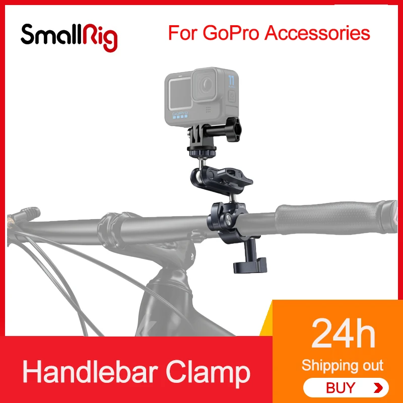 Зажим на руль SmallRig 4191 для GoPro insta360 X3, аксессуары, портативные инструменты для велосъемки на открытом воздухе, для DJI Action3
Зажим на руль SmallRig 4191 для GoPro insta360 X3, аксессуары, портативные инструменты для велосъемки на открытом воздухе, для DJI Action3