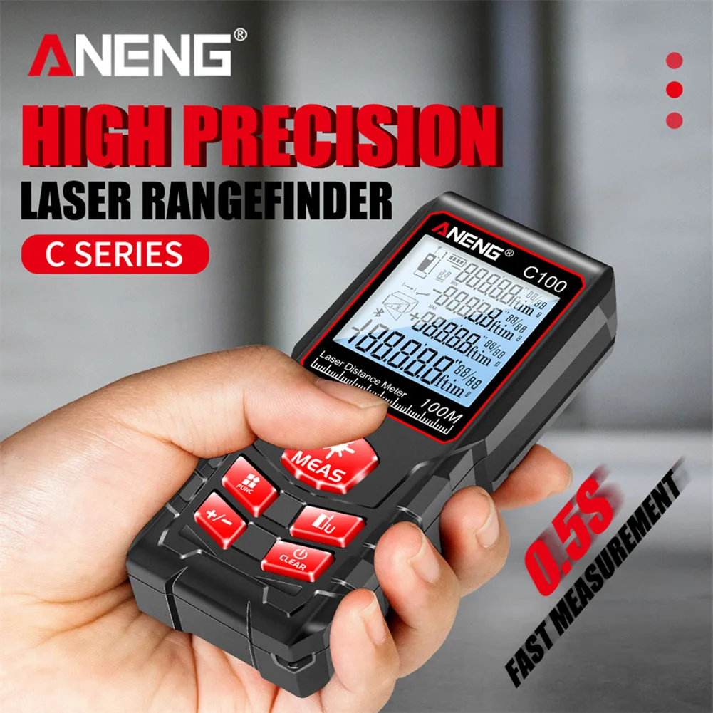 ANENG LCD Digital Portable Waterproof Laser Distance Meter Handheld Rangefinder Tape Measuring Instrument Ruler
ANENG LCD Digital Portable Waterproof Laser Distance Meter Handheld Rangefinder Tape Measuring Instrument Ruler