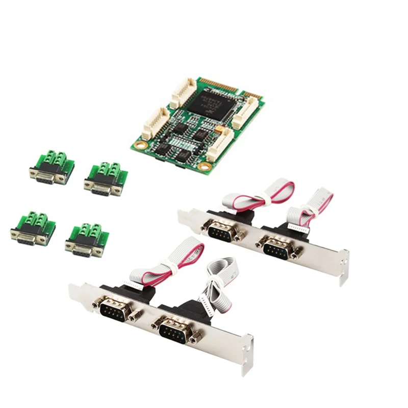 Mini PCIe 4 порта RS422 RS485 Db9 полуразмерный Mini PCI последовательный порт, Карта контроллера ввода/вывода промышленного назначения
Mini PCIe 4 порта RS422 RS485 Db9 полуразмерный Mini PCI последовательный порт, Карта контроллера ввода/вывода промышленного назначения