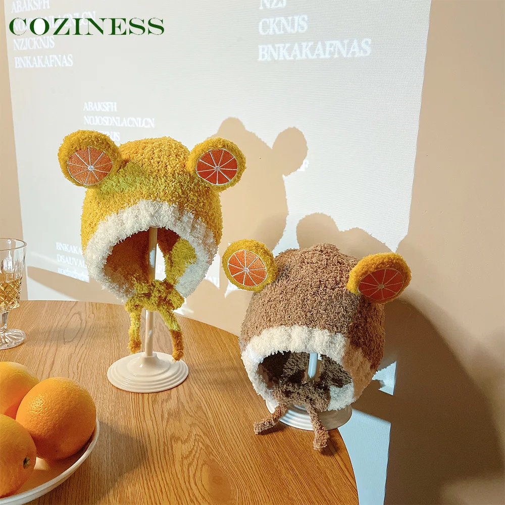 Cute Girl Baby Hats Cartoon Fruit Ears Plush Keep Warm Child Hat Unisex Daily Leisure Travel Autumn Winter Anti-Cold Kids Caps
Cute Girl Baby Hats Cartoon Fruit Ears Plush Keep Warm Child Hat Unisex Daily Leisure Travel Autumn Winter Anti-Cold Kids Caps
