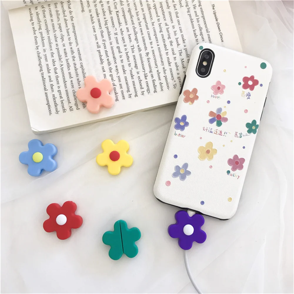 Charging Head Protective Cover Mini Flower Earphone Cord Protection Cover Light Cute Data Charger Line Protector Wire Protector
Charging Head Protective Cover Mini Flower Earphone Cord Protection Cover Light Cute Data Charger Line Protector Wire Protector