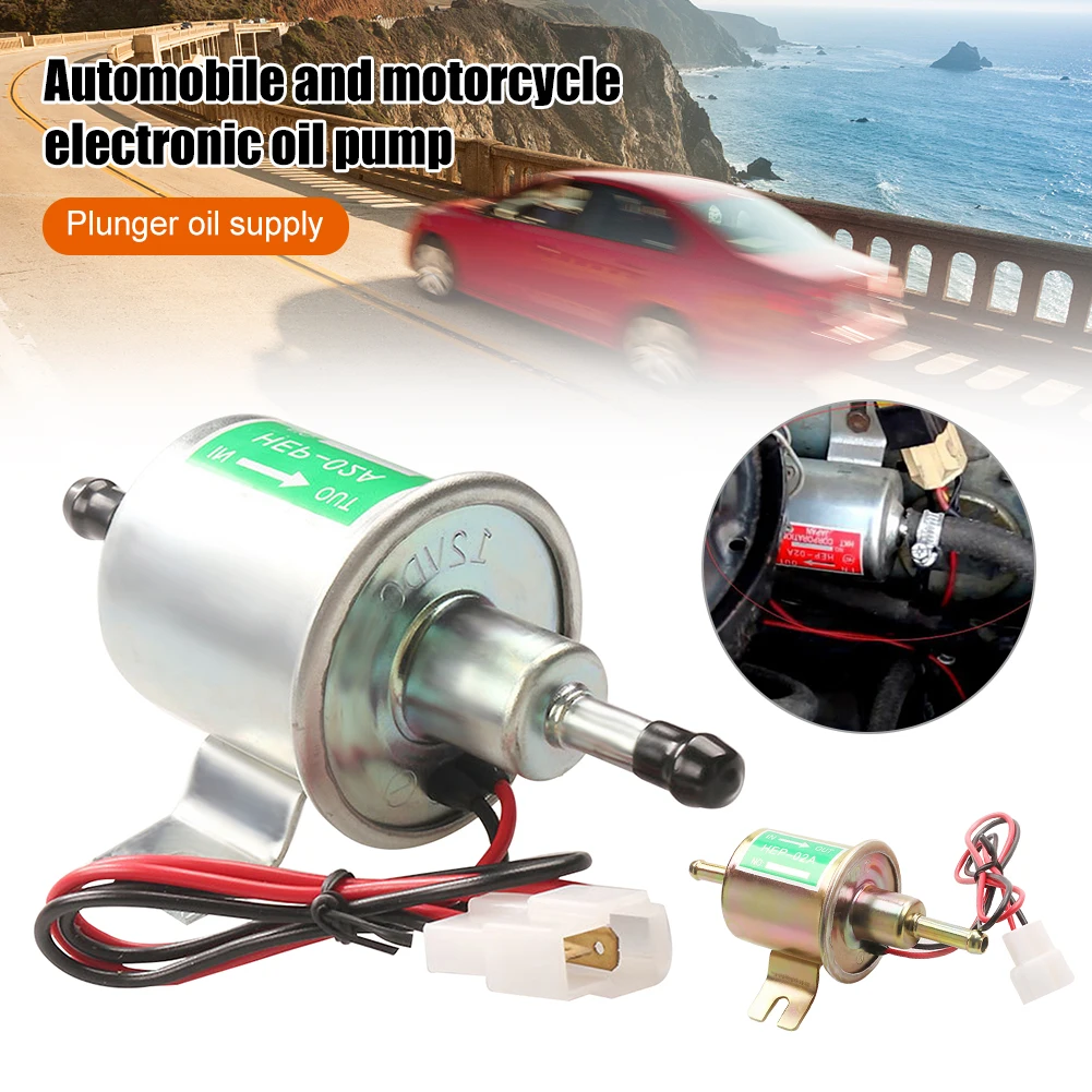 12V Electric Fuel Pump Universal Diesel Petrol Gasoline Pump 3-6psi 80-100L/h Low Pressure Pump HEP-02A for Car Motorcycle ATV
12V Electric Fuel Pump Universal Diesel Petrol Gasoline Pump 3-6psi 80-100L/h Low Pressure Pump HEP-02A for Car Motorcycle ATV