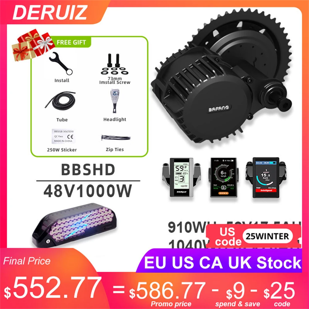 Мотор Bafang BBSHD BBS03 48 в 52 в 1000 Вт, Электрический Средний привод, мотор для электровелосипеда, наборы для преобразования с литиевой батареей 18650 в...
Мотор Bafang BBSHD BBS03 48 в 52 в 1000 Вт, Электрический Средний привод, мотор для электровелосипеда, наборы для преобразования с литиевой батареей 18650 в...