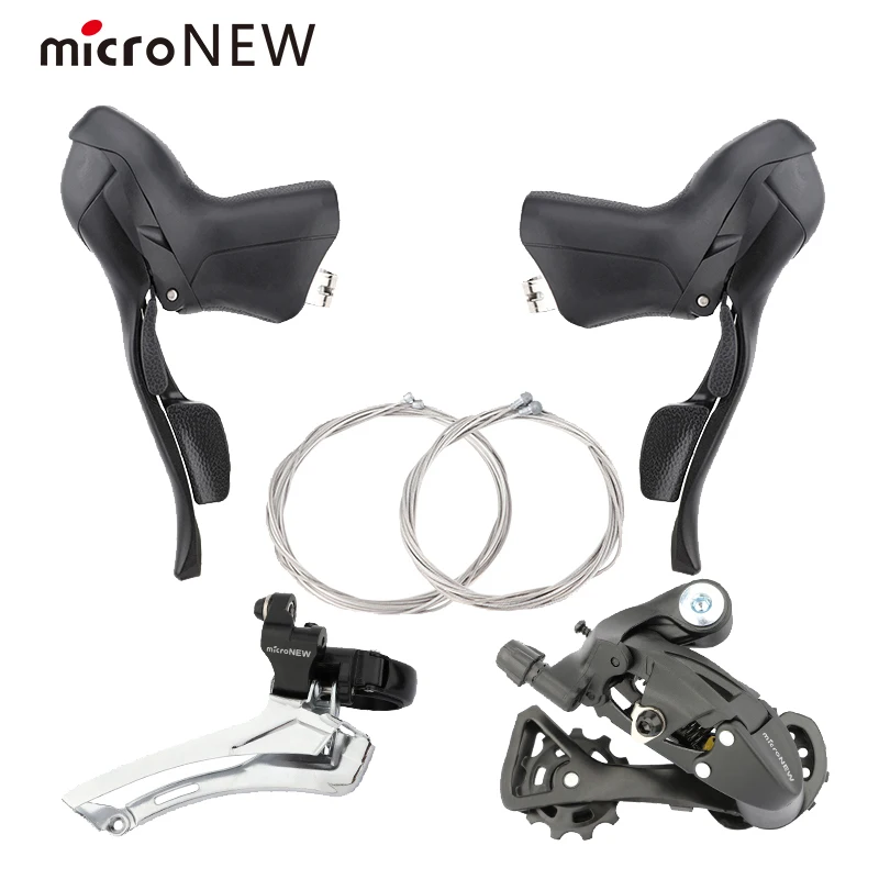 MicroNEW Road Bike Twin Lever 2x10 Speed 3x10 Shifter 7 8 9 10 Speed Shifter Bike Derailleur Kit for Shimano MTB
MicroNEW Road Bike Twin Lever 2x10 Speed 3x10 Shifter 7 8 9 10 Speed Shifter Bike Derailleur Kit for Shimano MTB