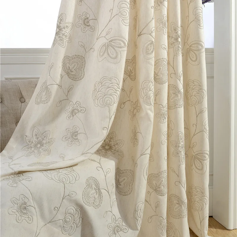 Curtain Fabric for Living Room Bedroom Modern Simple Ins Wind Curtain Cotton-linen Embroidered
Curtain Fabric for Living Room Bedroom Modern Simple Ins Wind Curtain Cotton-linen Embroidered
