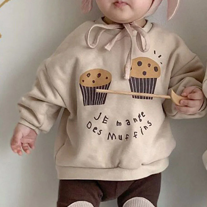 Boys' And Girls' Cake Pattern Cartoon Printed Fleece Sweater 2022 Autumn Winter New Fashion Casual Children's Unisex Top
Boys' And Girls' Cake Pattern Cartoon Printed Fleece Sweater 2022 Autumn Winter New Fashion Casual Children's Unisex Top