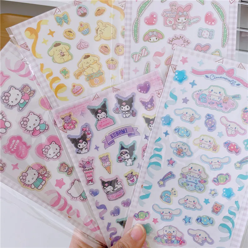 Sanrio Japanese Goo Card Decoration Hand Ledger Decoration Sticker Kuromi Melody DIY Material Toy Kawaii Gift
Sanrio Japanese Goo Card Decoration Hand Ledger Decoration Sticker Kuromi Melody DIY Material Toy Kawaii Gift