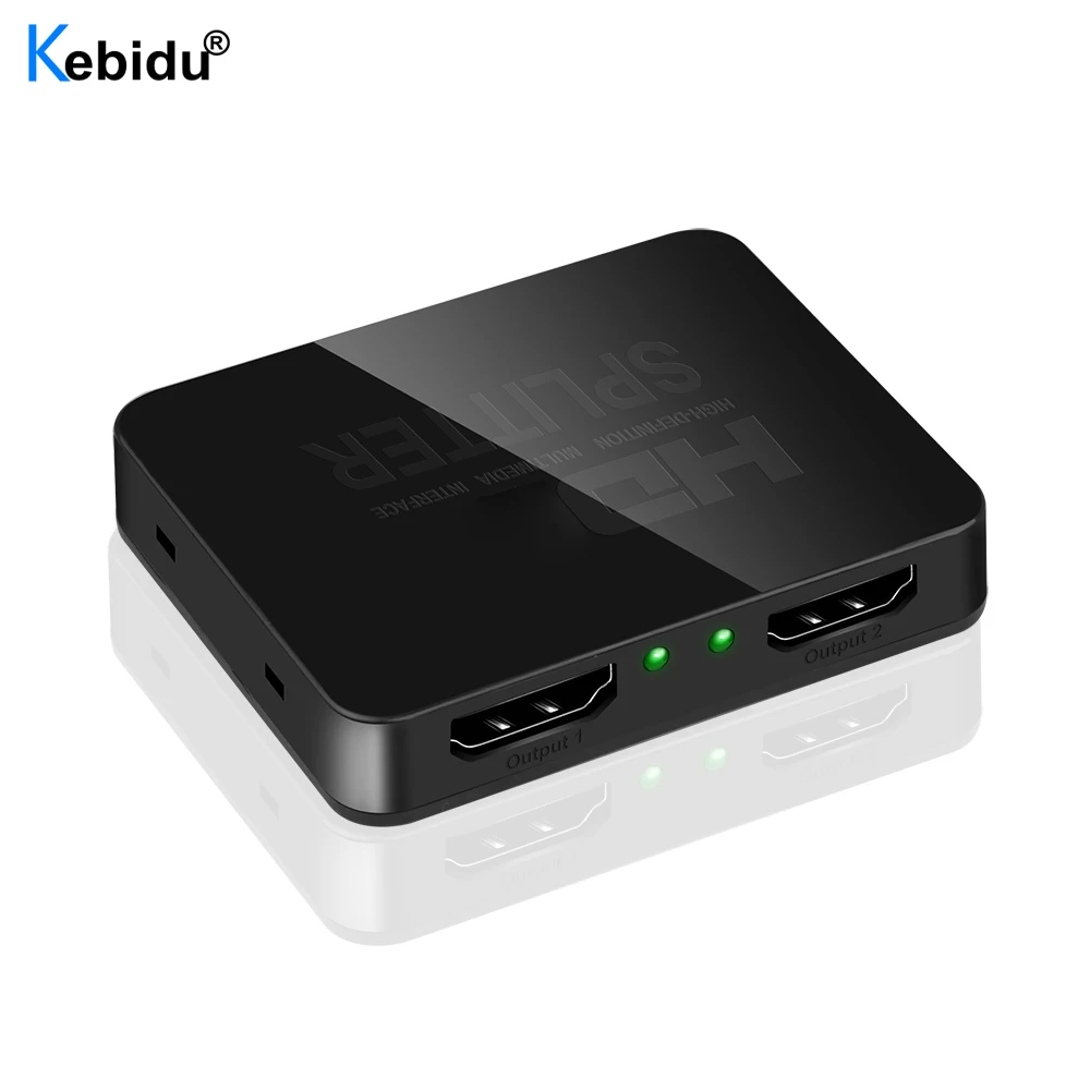 1 в 2 Выход 1080p 4K HDMI-совместимый сплиттер 1x2 1x4 HDCP 3D мощность усилитель сигнала для PS3