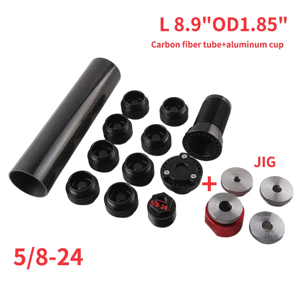 8.9''L 1.85''OD carbon fiber tube 1/2-28or5/8-24 aluminum Cups for car Oil Solvent Cleaning Tube Filter Kit+jig
8.9''L 1.85''OD carbon fiber tube 1/2-28or5/8-24 aluminum Cups for car Oil Solvent Cleaning Tube Filter Kit+jig