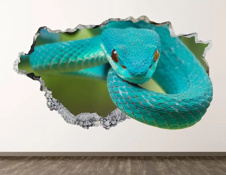 Beautiful Snake Wall Decal - Animal 3D Smashed Wall Art Sticker Kids Room Decor Vinyl Home Poster Personalized Gift KD819
Beautiful Snake Wall Decal - Animal 3D Smashed Wall Art Sticker Kids Room Decor Vinyl Home Poster Personalized Gift KD819