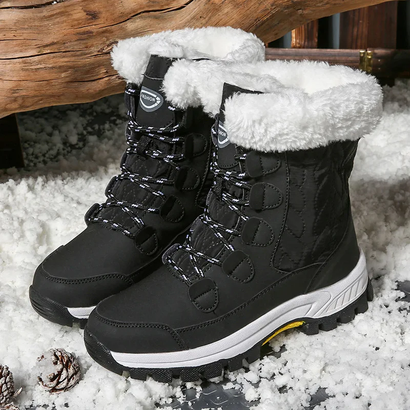 Women Snow Boots Platform Winter Boots Thick Plush Fur Waterproof Non-slip Outdoor Rubber Boots Warm Cotton Shoes Botas Mujer 2A
Women Snow Boots Platform Winter Boots Thick Plush Fur Waterproof Non-slip Outdoor Rubber Boots Warm Cotton Shoes Botas Mujer 2A