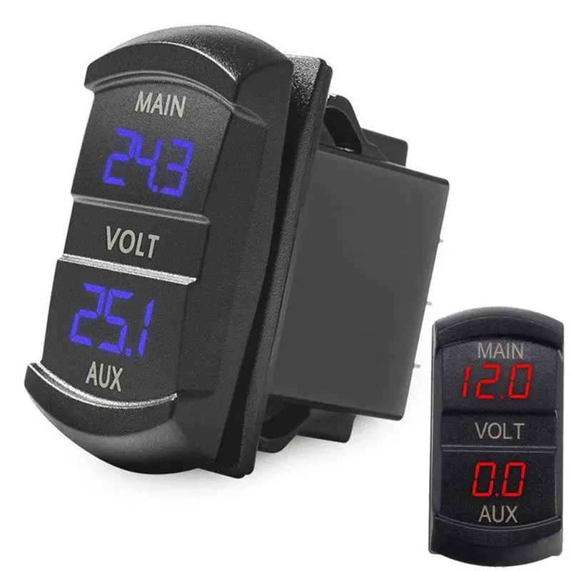 12-24V Car Boat Motorcycle LED Digital Dual Volt Meters Main Battery Monitor Voltage Gauge Auto Panel Voltmeter Tester
12-24V Car Boat Motorcycle LED Digital Dual Volt Meters Main Battery Monitor Voltage Gauge Auto Panel Voltmeter Tester