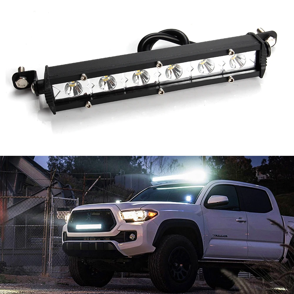 

OKEEN 6.9Inch 18W Led Work Light Bar 12V 24V Offroad Spotlight Working Light For Car Tractor Boat SUV ATV Truck Auto Accessories