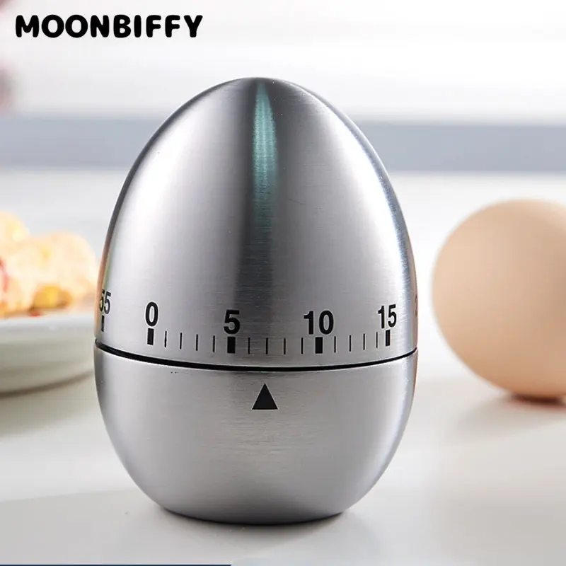 Stainless Steel Egg Clock Kitchen Timer Alarm Count Up Down Clock 60 Minute Countdown Cooking Timer Kitchen Supplies 2 Styles
Stainless Steel Egg Clock Kitchen Timer Alarm Count Up Down Clock 60 Minute Countdown Cooking Timer Kitchen Supplies 2 Styles