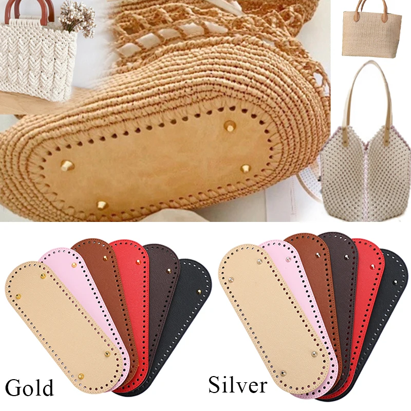Handmade Oval Long Bottom For Knitted Bag Pu Leather Bag Accessories Rivet Bottom Diy Crochet Bag Bottom For Knitted Bag
Handmade Oval Long Bottom For Knitted Bag Pu Leather Bag Accessories Rivet Bottom Diy Crochet Bag Bottom For Knitted Bag