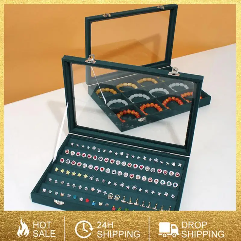Jewelry Display Case Retro Style Velvet Inner High-capacity Bracelet Organizers Box Transparent Flip Cover High Quality
Jewelry Display Case Retro Style Velvet Inner High-capacity Bracelet Organizers Box Transparent Flip Cover High Quality