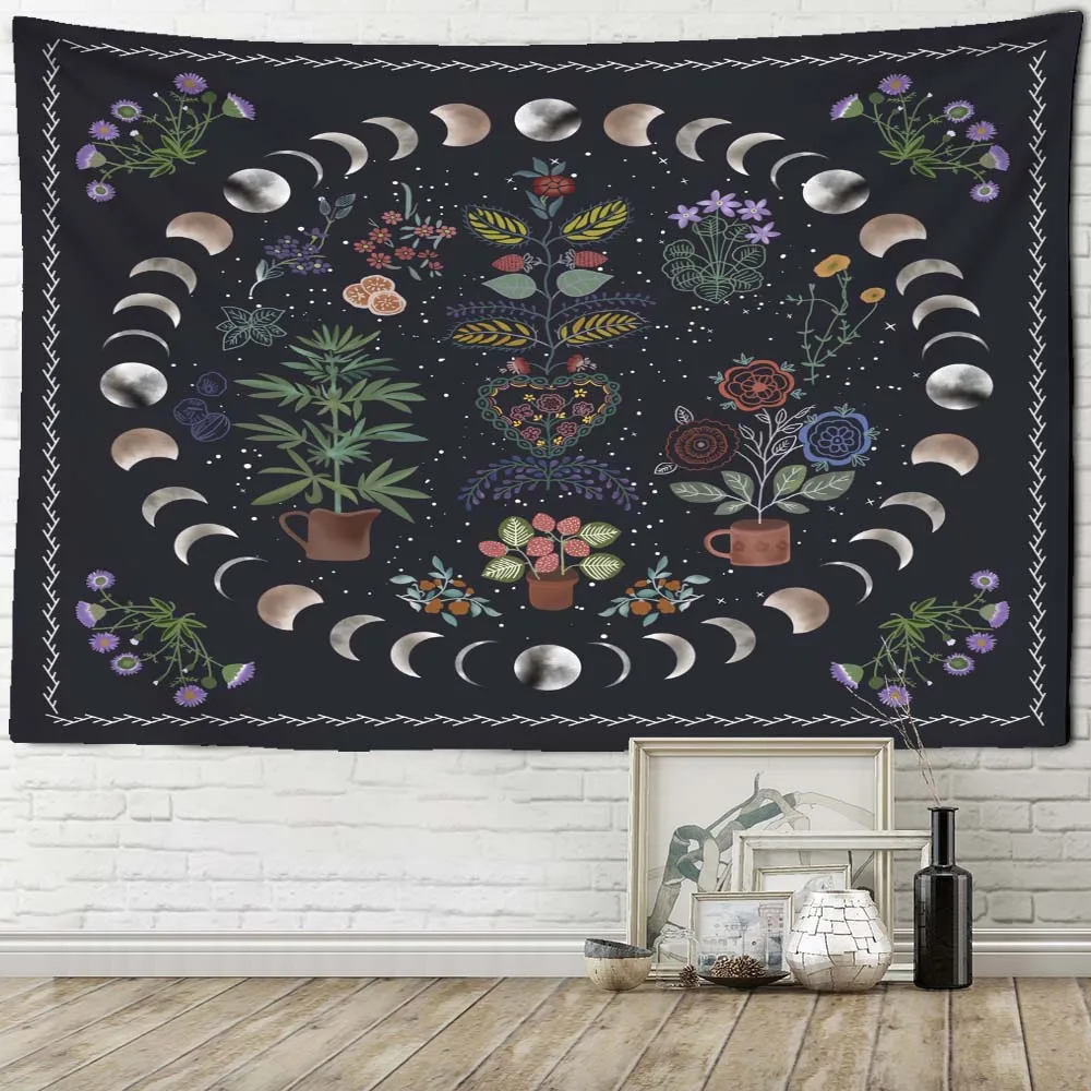 Tapestry Ornament Plant Moon Phase Wall Hanging Tapestry Carpet Xmas Home Decor Yoga Pad Bedspread Beach Mat Gift Tapiz Pared
Tapestry Ornament Plant Moon Phase Wall Hanging Tapestry Carpet Xmas Home Decor Yoga Pad Bedspread Beach Mat Gift Tapiz Pared