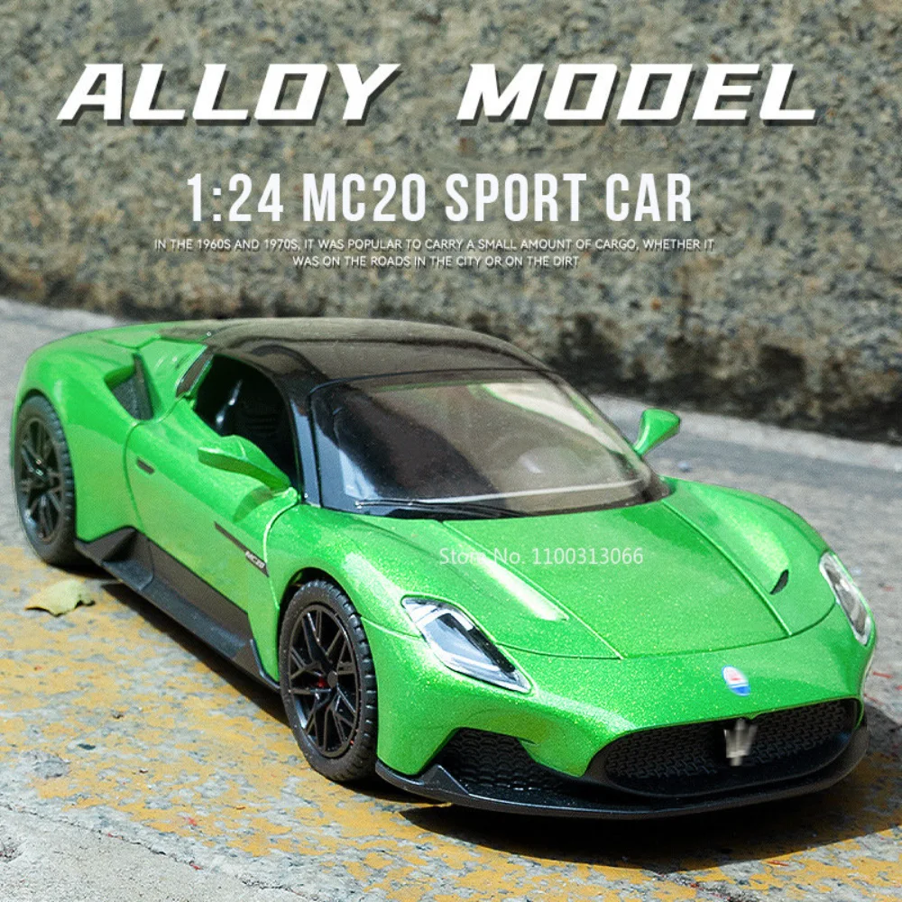 Имитация MASARATI MC20 в масштабе 1:24, модель спортивного автомобиля из сплава, литая модель, искусственная кожа с функцией оттяжки, детское украшение, подарок, игрушка для мальчика
Имитация MASARATI MC20 в масштабе 1:24, модель спортивного автомобиля из сплава, литая модель, искусственная кожа с функцией оттяжки, детское украшение, подарок, игрушка для мальчика