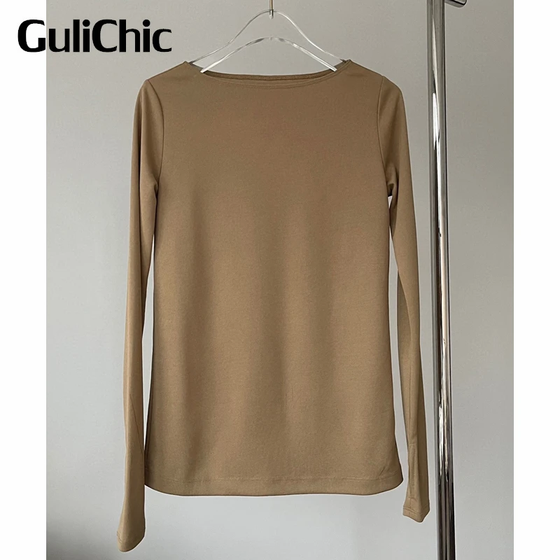 6.17 GuliChic Women Fashion Slim Long Sleeve Tee Slash Neck Basics T-Shirt
6.17 GuliChic Women Fashion Slim Long Sleeve Tee Slash Neck Basics T-Shirt
