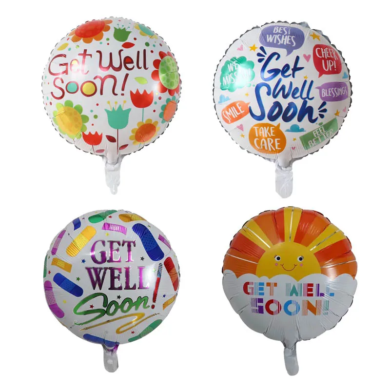 50pcs 18inch Get Well Soon Foil Balloons Best Wishes Air Helium Globos Birthday Wedding Baby Shower Party Decoration Supplies
50pcs 18inch Get Well Soon Foil Balloons Best Wishes Air Helium Globos Birthday Wedding Baby Shower Party Decoration Supplies