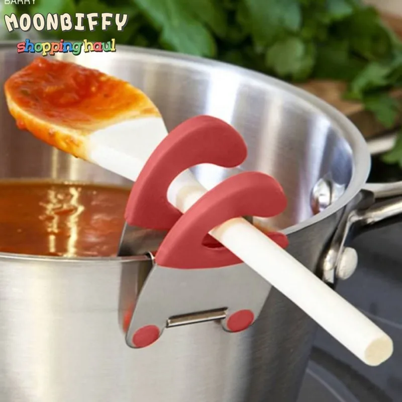1 Piece of Anti-scalding Spoon Holder Functional Stainless Steel Pot Side Clip Portable Spatula Clip Kitchen Accessories
1 Piece of Anti-scalding Spoon Holder Functional Stainless Steel Pot Side Clip Portable Spatula Clip Kitchen Accessories