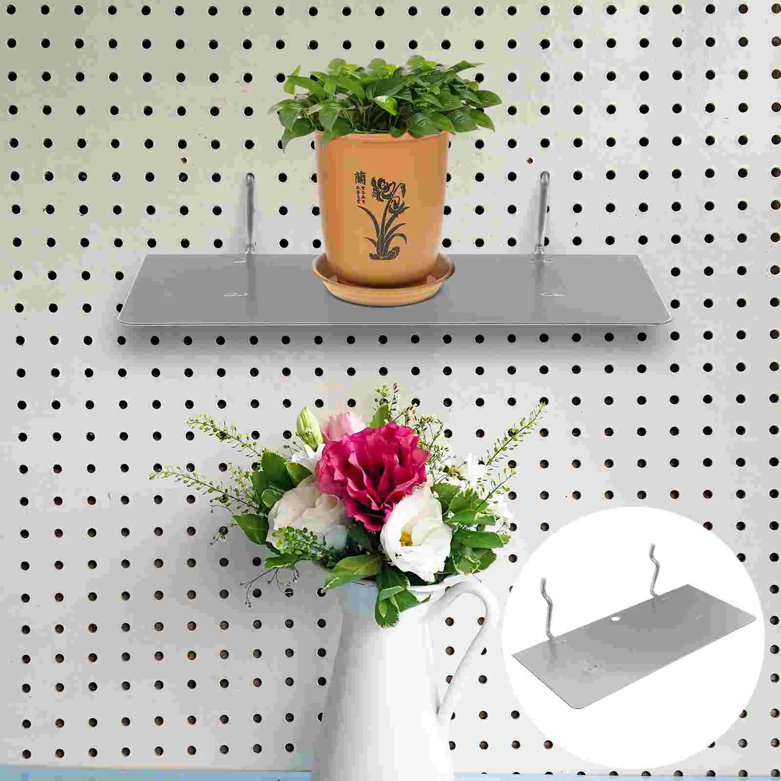 Nail Board Shelf Garage Shelves Peg Pegboard Baskets Accessories Craft Room Brackets
Nail Board Shelf Garage Shelves Peg Pegboard Baskets Accessories Craft Room Brackets