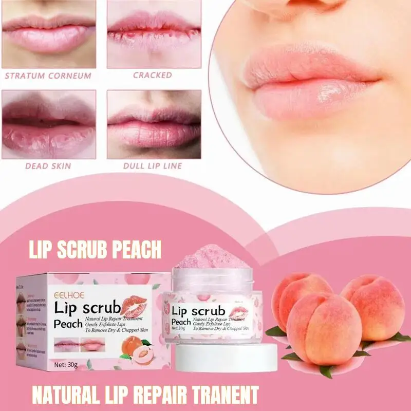 Peach Lip Scrub Moisturizing Exfoliating Remove Dead Skin Reduce Lip Lines Lip Plumper Sleep Lip Mask Repair Nourishing Lip Care
Peach Lip Scrub Moisturizing Exfoliating Remove Dead Skin Reduce Lip Lines Lip Plumper Sleep Lip Mask Repair Nourishing Lip Care