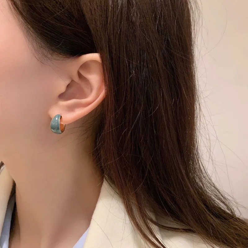 Semicircle Bending Clip Earrings No Hole Ear Clips Haze Blue Circle Clip on Earring Without Piercing Minimalist Earring CEaE48
Semicircle Bending Clip Earrings No Hole Ear Clips Haze Blue Circle Clip on Earring Without Piercing Minimalist Earring CEaE48