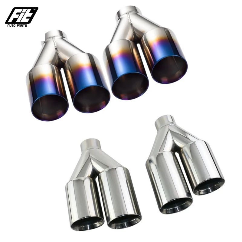 1PCS Double Wall 2/2.5 Inch Exhaust Pipe Tip Dual Muffler Tail Pipe for Universal Car silver blue
1PCS Double Wall 2/2.5 Inch Exhaust Pipe Tip Dual Muffler Tail Pipe for Universal Car silver blue