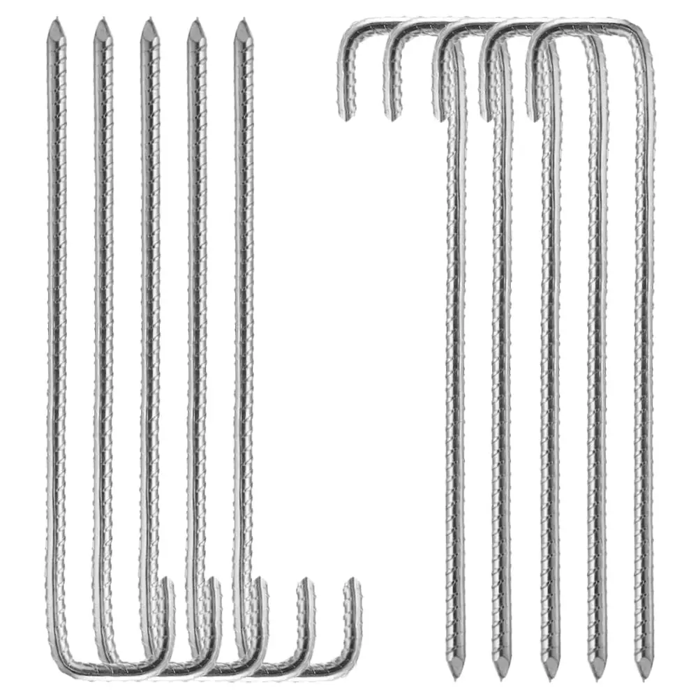 Колышки для палатки сверхпрочные, упаковка из 10 колышек J-Pin 8 мм, строительные колышки идеально подходят для сельскохозяйственных заборов, к...
Колышки для палатки сверхпрочные, упаковка из 10 колышек J-Pin 8 мм, строительные колышки идеально подходят для сельскохозяйственных заборов, к...