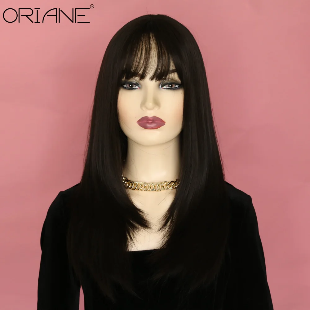 Женские синтетические парики ORIANE с челкой, косплей в стиле «лолита» средней длины, стойкие к высоким температурам, естественный черный цвет...
Женские синтетические парики ORIANE с челкой, косплей в стиле «лолита» средней длины, стойкие к высоким температурам, естественный черный цвет...