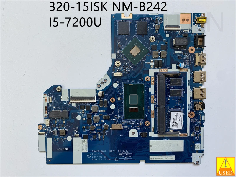 Б/у материнская плата для ноутбука Lenovo 520-15IKB 320-15IKB со стандартным процессором, полностью протестирована, работает идеально
Б/у материнская плата для ноутбука Lenovo 520-15IKB 320-15IKB со стандартным процессором, полностью протестирована, работает идеально