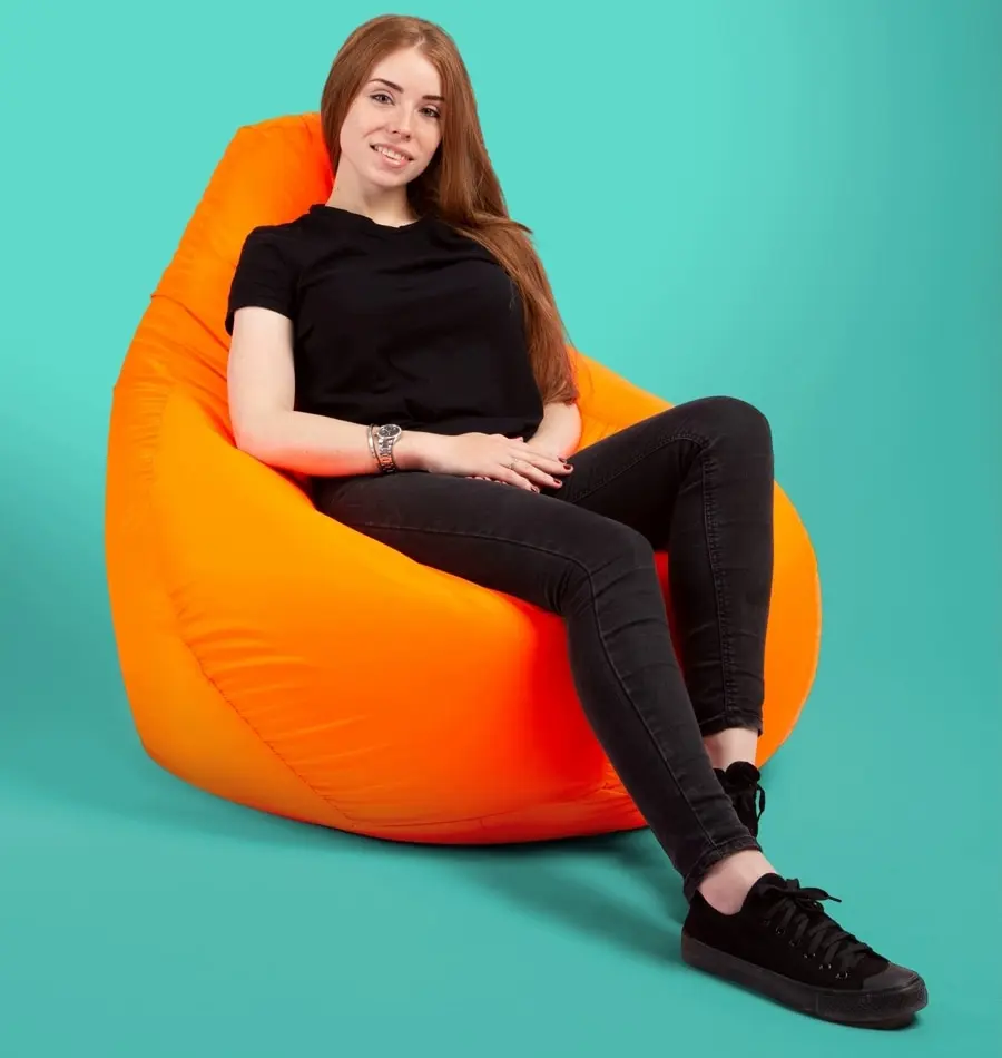 Кресло-груша / Кресло-мешок с наполнителем Kreslo-Puff Comfort Oxford XXL Оранжевый - купить по