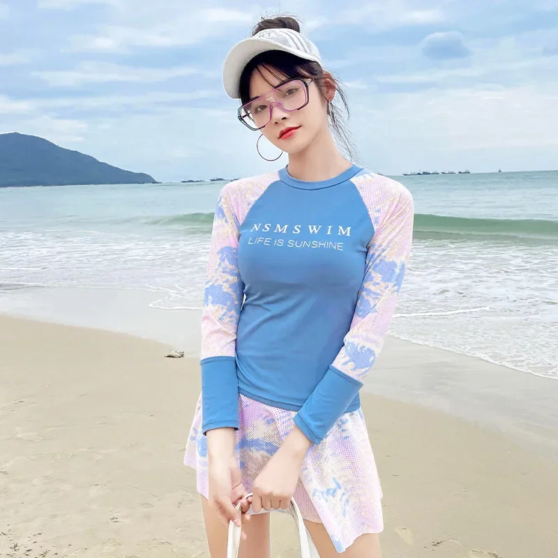 Summer Casual Long Sleeve One-Piece Swimsuit Woman 2023 Patchwork High Waist Beachwear Sports Fashion Tight Swimwear Dropship
Summer Casual Long Sleeve One-Piece Swimsuit Woman 2023 Patchwork High Waist Beachwear Sports Fashion Tight Swimwear Dropship