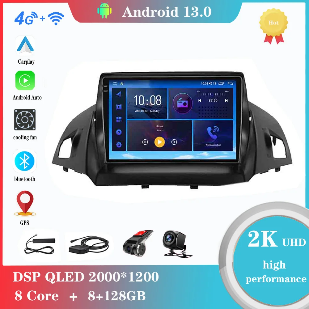 Android 12,0 для Ford Kuga 2 Escape 3 2012 - 2019 мультимедийный плеер автомобильное радио GPS Carplay 4G Bluetooth WiFi DSP
Android 12,0 для Ford Kuga 2 Escape 3 2012 - 2019 мультимедийный плеер автомобильное радио GPS Carplay 4G Bluetooth WiFi DSP