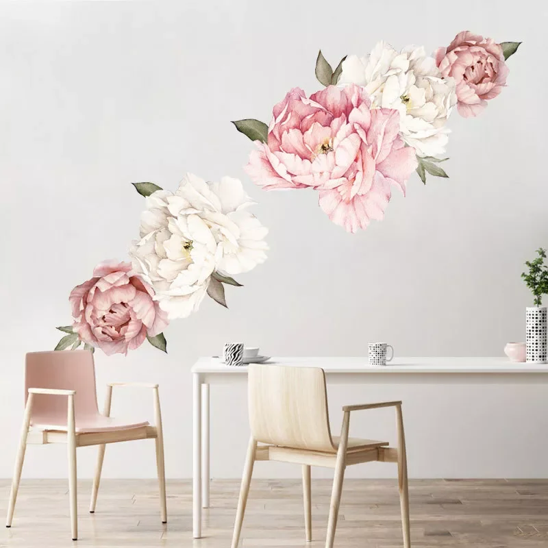 Watercolor Pink White Peony Rose Flowers Wall Stickers for Kids Room Living Room Bedroom Home Decoration Wall Decal Home Decor
Watercolor Pink White Peony Rose Flowers Wall Stickers for Kids Room Living Room Bedroom Home Decoration Wall Decal Home Decor