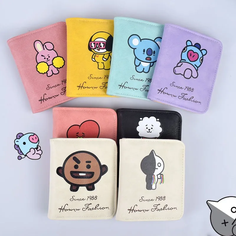 Bt21 Wallet Kawaii Tata Rj Chimmy Cooky Shooky Mang Koay Cartoon Wallet Card Case Short Folding Portable Baby Storage Bag Gift
Bt21 Wallet Kawaii Tata Rj Chimmy Cooky Shooky Mang Koay Cartoon Wallet Card Case Short Folding Portable Baby Storage Bag Gift