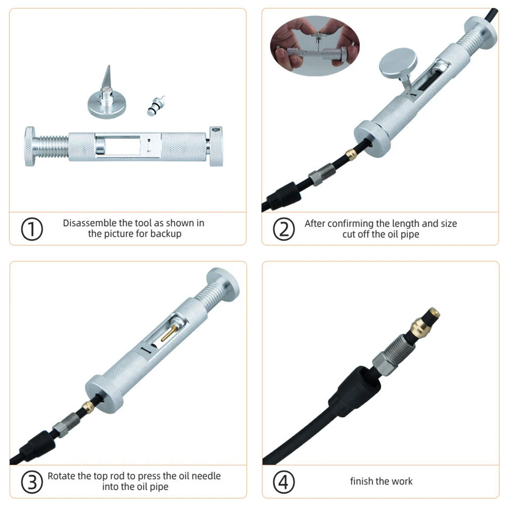 Bicycle Tool Brake Oil Needle 108x25mm Aluminum Alloy Convenient Double Head Neat Cutting Pipe Cutter Sharp Blade
Bicycle Tool Brake Oil Needle 108x25mm Aluminum Alloy Convenient Double Head Neat Cutting Pipe Cutter Sharp Blade