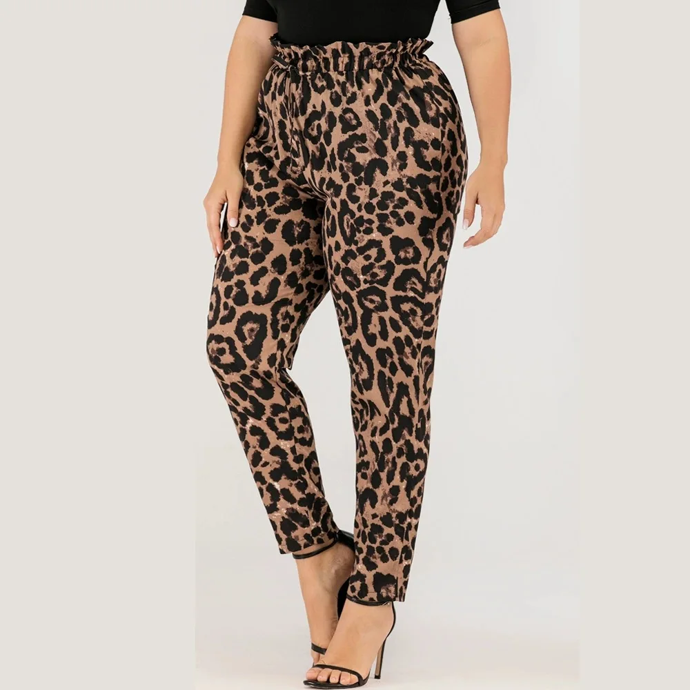 L-5XL Plus Size Women Pants 2022 High Waist Casual Summer Leopard Pants Women Loose Ankle-Length Long Trousers Female Slacks
L-5XL Plus Size Women Pants 2022 High Waist Casual Summer Leopard Pants Women Loose Ankle-Length Long Trousers Female Slacks