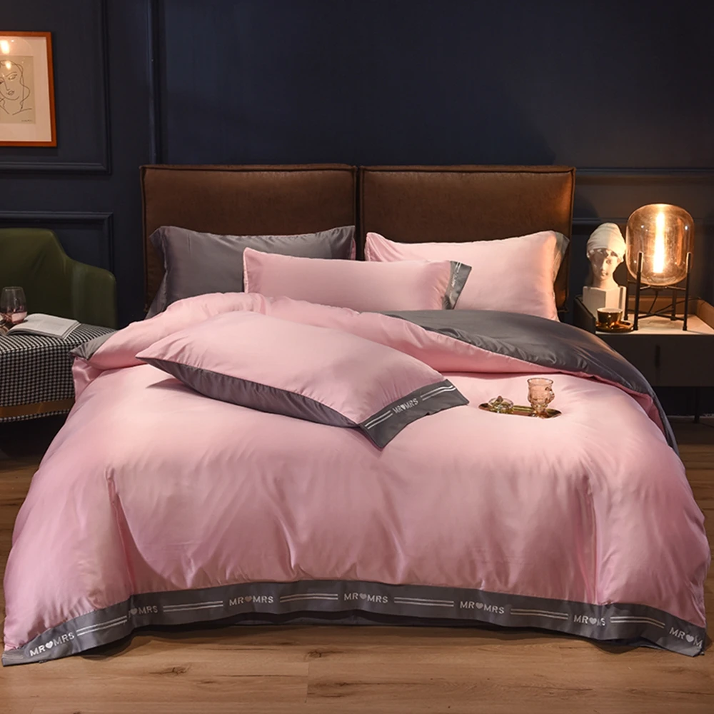 Evich Brief Cherry Blossom Powder and Temperament Grey Two Colors Bedding Set to Double King Size Autumn Sheet Quilt Cover
Evich Brief Cherry Blossom Powder and Temperament Grey Two Colors Bedding Set to Double King Size Autumn Sheet Quilt Cover