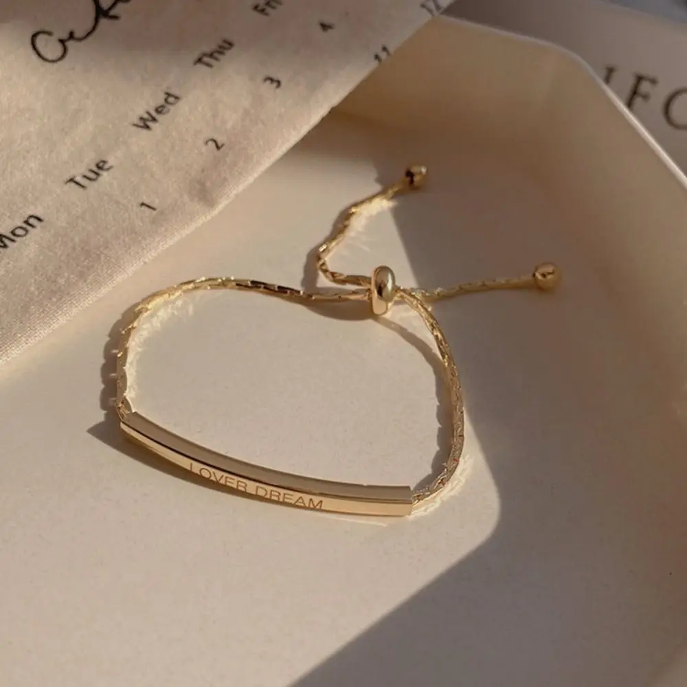 Korean Style Women Bar Bracelets Simple Stainless Steel Letter Bracelets for Women Gifts Not Allergic Jewelry Accessories
Korean Style Women Bar Bracelets Simple Stainless Steel Letter Bracelets for Women Gifts Not Allergic Jewelry Accessories