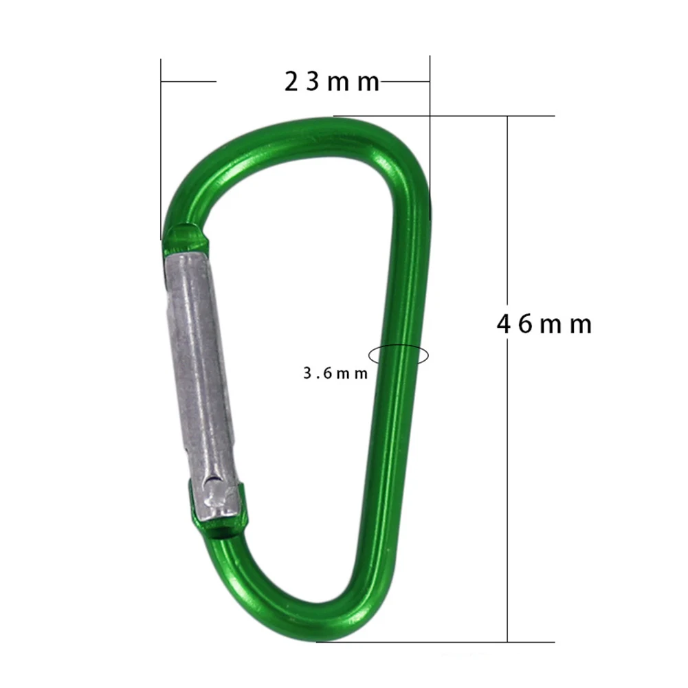 Quality Carabiner D-type 10Pcs Aluminum Alloy Anodizing Campaing Color Random Environmental Protection Hanging Key
Quality Carabiner D-type 10Pcs Aluminum Alloy Anodizing Campaing Color Random Environmental Protection Hanging Key