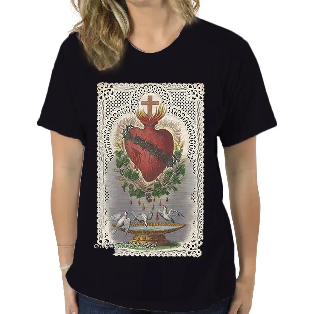 The Sacred Heart Of Jesus Christian T Shirt Sizes S-5XL Sky Blue White Short Sleeve Plus Size t-shirt Short Sleeve Plus Size Top
The Sacred Heart Of Jesus Christian T Shirt Sizes S-5XL Sky Blue White Short Sleeve Plus Size t-shirt Short Sleeve Plus Size Top