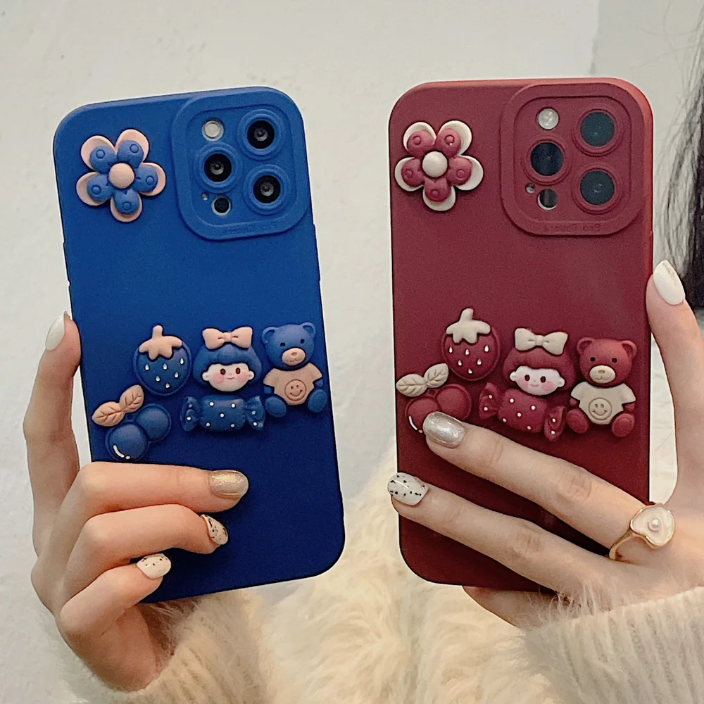 3D Cartoon Girl Case For iphone 12 pro max case iphone 11 13 XR XS 7 8 6S Plus SE 2020 Shockproof Soft Covers Cute Candy Bear
3D Cartoon Girl Case For iphone 12 pro max case iphone 11 13 XR XS 7 8 6S Plus SE 2020 Shockproof Soft Covers Cute Candy Bear